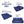 Rejoice Sofa Cum Bed - 4 Seater, Plain Cushion ( Premium Molfino Fabric, Blue )