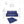 Rejoice Sofa Cum Bed Cover - 3 Seater, Plain Cushion ( Premium Molfino Fabric,  Blue )