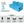 Rejoice Sofa Cum Bed - 3 Seater, Plain Cushion ( Premium Molfino Fabric, Sky Blue )