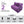 Rejoice Sofa Cum Bed - 2 Seater, Plain Cushion ( Premium Molfino Fabric, Purple )