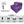 Rejoice Sofa Cum Bed - 1 Seater, Plain Cushion ( Premium Molfino Fabric, Purple )