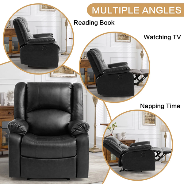 Phoenix 1 Seater Motorised Recliner – ( Spacious, Luxurious & DIY-Friendly - Black )