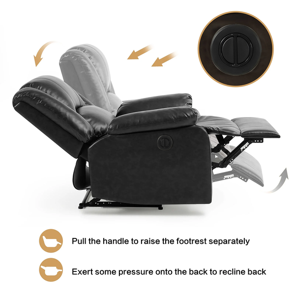 Phoenix 1 Seater Motorised Recliner – ( Spacious, Luxurious & DIY-Friendly - Black )
