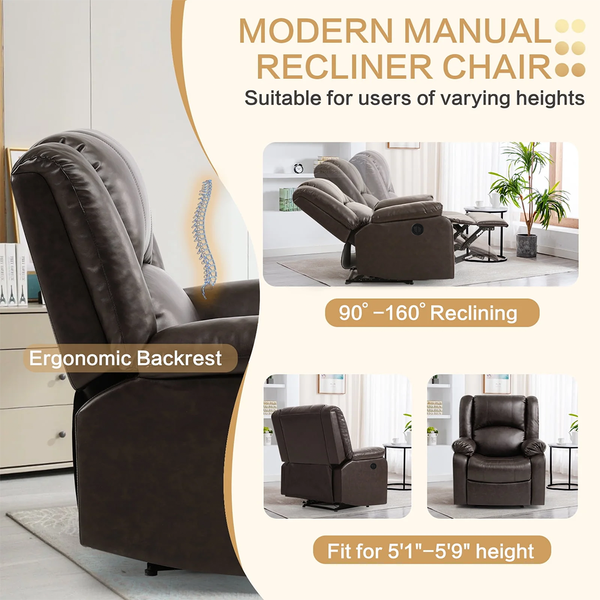 Phoenix 1 Seater Motorised Recliner – ( Spacious, Luxurious & DIY-Friendly - Brown )