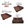 Rejoice Sofa Cum Bed - 4 Seater, Plain Cushion ( Premium Molfino Fabric, Brown )