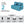 Rejoice Sofa Cum Bed - 2  Seater, Plain Cushion ( Jute Fabric,  Blue )