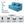 Rejoice Sofa Cum Bed - 3  Seater, Plain Cushion ( Jute Fabric, Sky Blue )