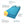 Flipper X Sofa Cum Bed - 3 Seater, Printed Cushion ( Jute Fabric, Sky Blue )