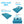 Rejoice Sofa Cum Bed - 2 Seater, Printed Cushion (Jute Fabric- Sky Blue)