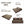 Rejoice Sofa Cum Bed - 3 Seater, Printed Cushion ( Jute Fabric, Brown )