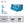 Flipper X Sofa Cum Bed - 3 Seater, Printed Cushion ( Jute Fabric, Sky Blue )