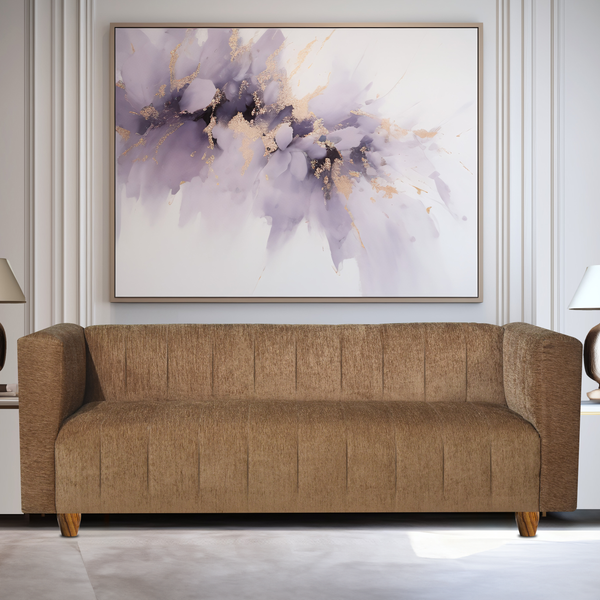 Tokyo 3 Seater Sofa - ( Premium Molfino Fabric- Beige )