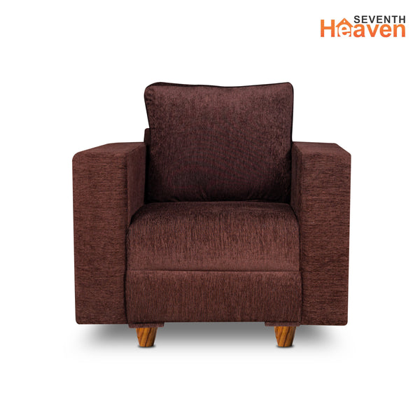 Rio 5 Seater Sofa- (3+1+1) ( Premium Molfino Fabric- Brown )