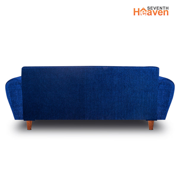 Milan 4 Seater with Ottoman- ( Premium Molfino Fabric- Blue )