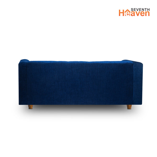 Tokyo 3 Seater Sofa - ( Premium Molfino Fabric- Blue )