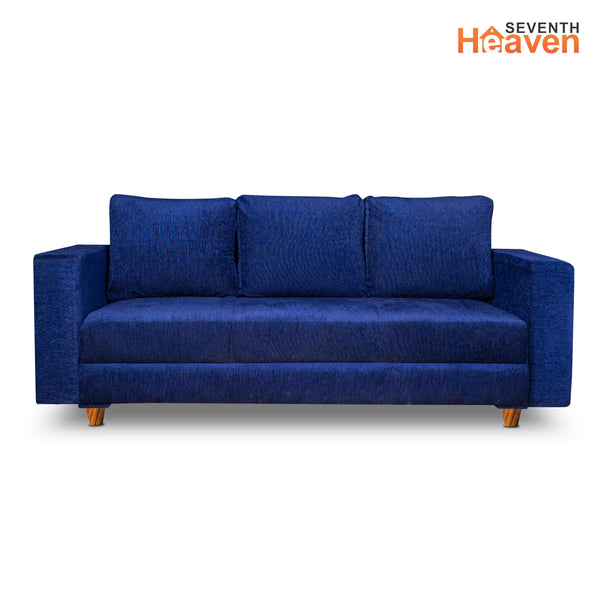 Rio 5 Seater Sofa- (3+1+1) ( Premium Molfino Fabric- Blue )