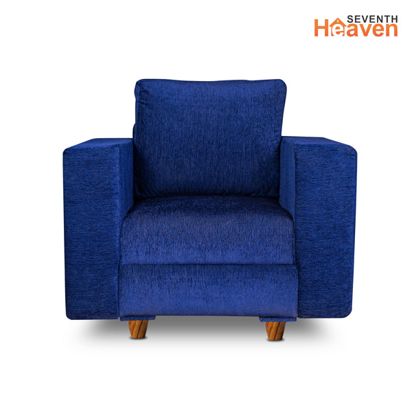 Rio 5 Seater Sofa- (3+1+1) ( Premium Molfino Fabric- Blue )