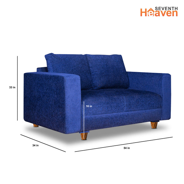 Rio 5 Seater Sofa- (3+2) ( Premium Molfino Fabric- Blue )