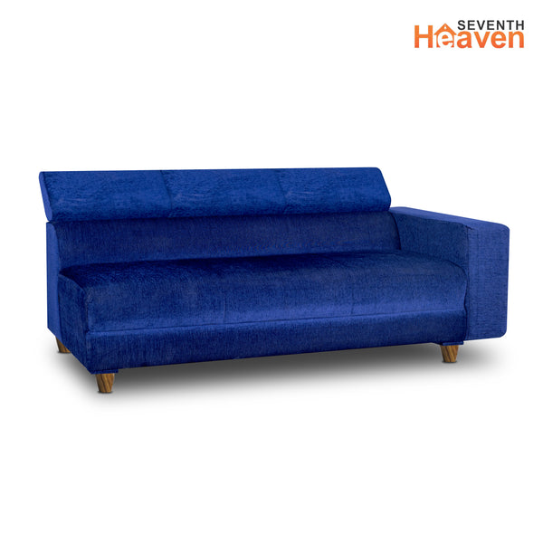 Berlin 6 Seater Sofa Right Corner- ( Premium Molfino Fabric- Blue )
