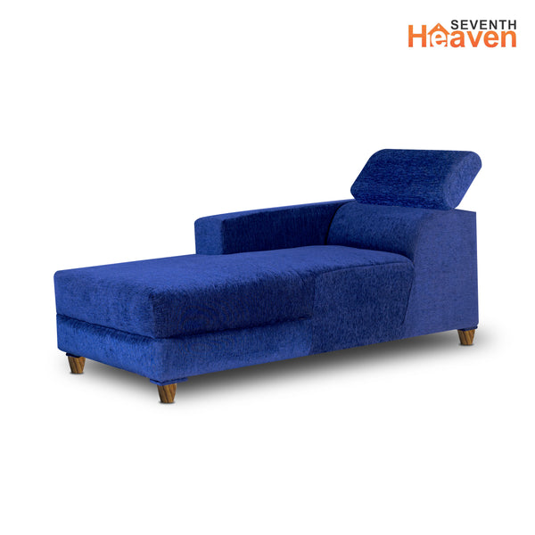 Berlin 6 Seater Sofa Right Corner- ( Premium Molfino Fabric- Blue )