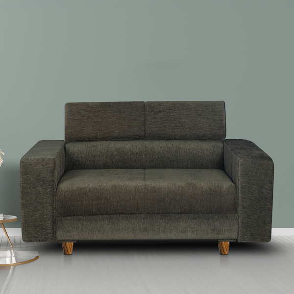 Berlin 2 Seater Sofa- ( Premium Molfino Fabric- Green )