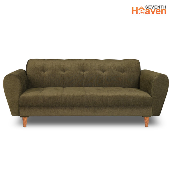 Milan (3+1+1) Seater Sofa - ( Premium Molfino Fabric- Green )
