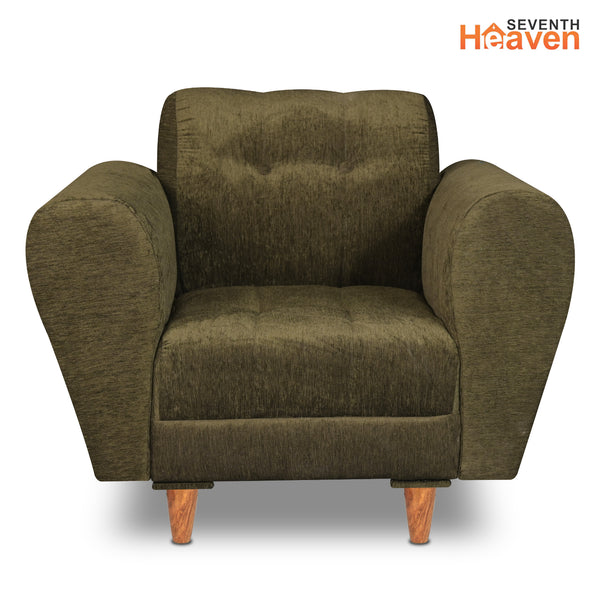 Milan (3+1+1) Seater Sofa - ( Premium Molfino Fabric- Green )