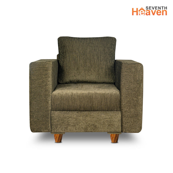 Rio 5 Seater Sofa- (3+1+1) ( Premium Molfino Fabric- Green )