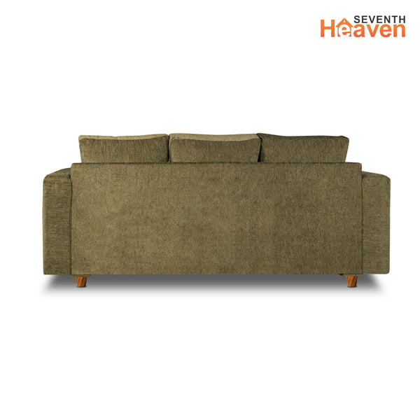 Rio 5 Seater Sofa- (3+1+1) ( Premium Molfino Fabric- Green )
