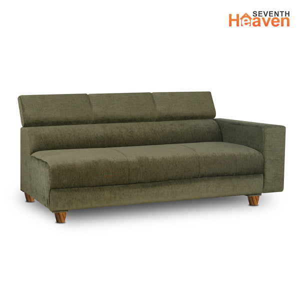 Berlin 6 Seater Sofa Left Corner- ( Premium Molfino Fabric- Green )