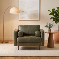 vienna 1 seater sofa leatherette fabric grey copy