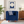 Sydney 1 Seater Sofa- ( Plush Suede Fabric- Blue )