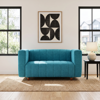 tokyo 2 seater sofa molfino fabric finish color sky blue