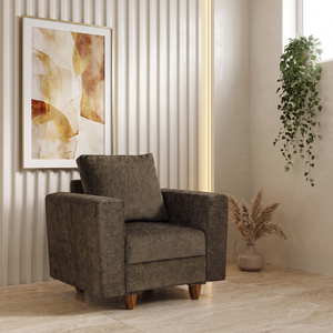 Rio 1 Seater Sofa- ( Premium Molfino Fabric- Green )