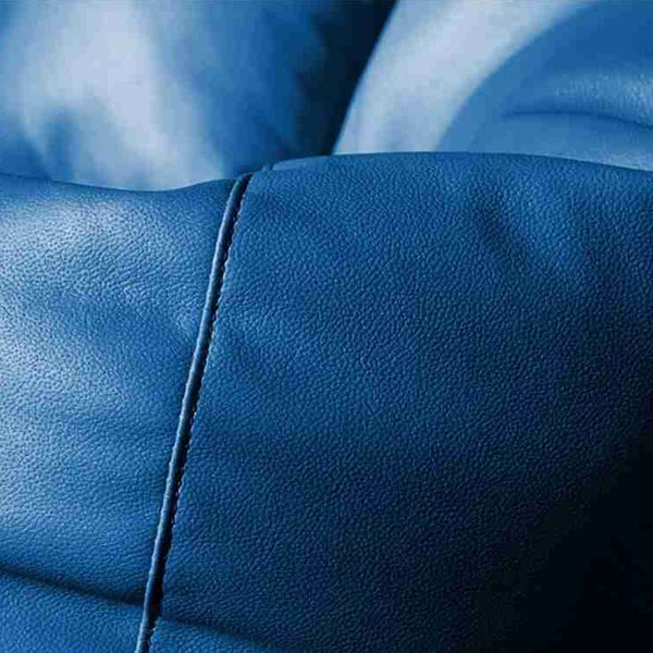 Seventh Heaven 4XL Filled Bean Bag with Cushion & Footrest ( Premium Leatherite - Royal Blue )