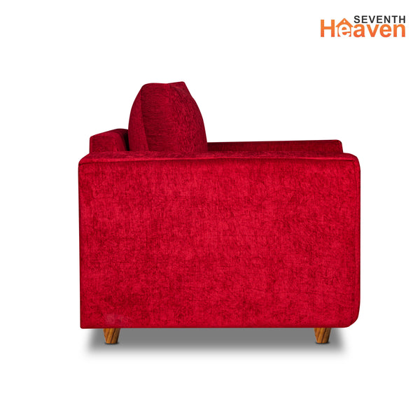 Rio 5 Seater Sofa- (3+1+1) ( Premium Molfino Fabric- Maroon )