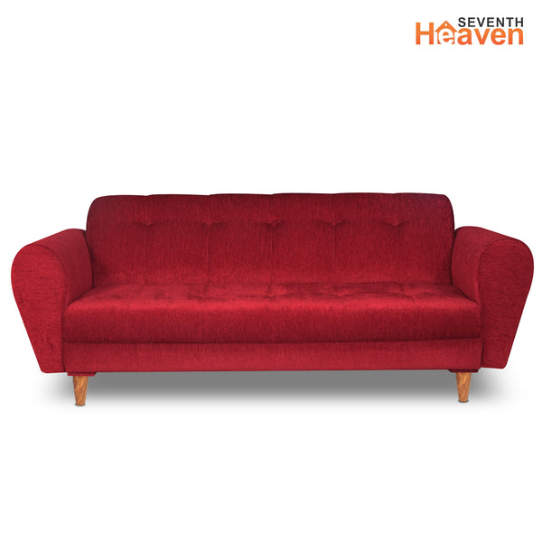 Milan (3+2) Seater Sofa - ( Premium Molfino Fabric- Maroon )
