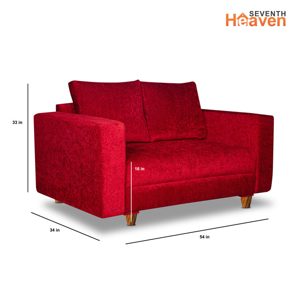 Rio 5 Seater Sofa- (3+2) ( Premium Molfino Fabric- Maroon )