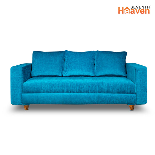 Rio 5 Seater Sofa- (3+1+1) ( Premium Molfino Fabric- Sky Blue )