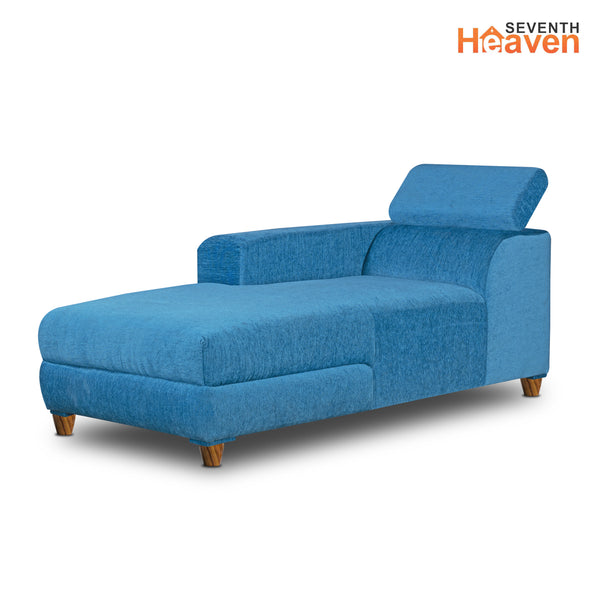 Berlin 6 Seater Sofa Left Corner- ( Premium Molfino Fabric- Sky Blue )